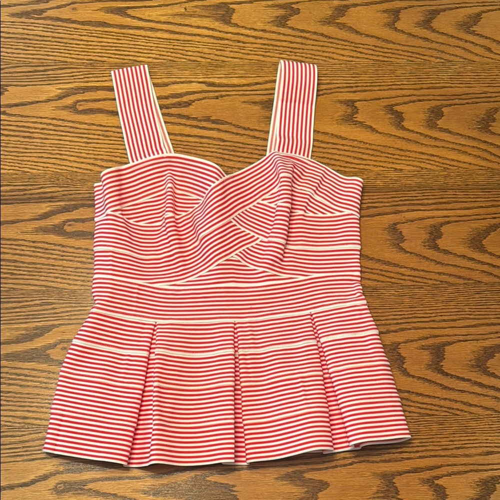 Striped Red and White Kids One Piece